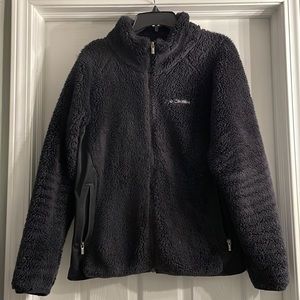 Columbia Fuzzy Black Jacket